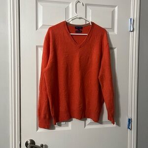 Women’s Alan  Flusser V-Neck Sweater 100% cashmere